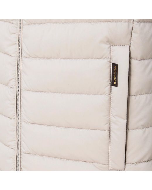 Moorer White Quilted Vest for men