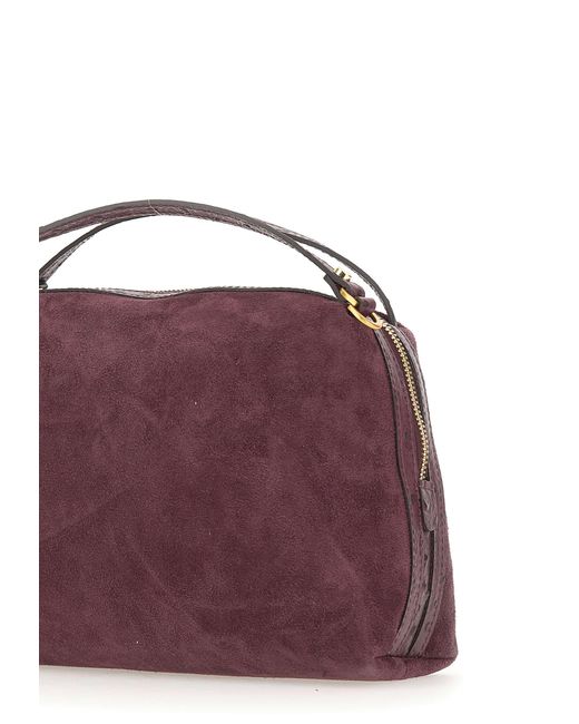 Gianni Chiarini Purple Alifa Top Handle Shoulder Bag
