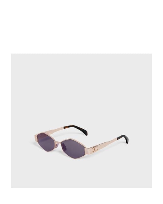 Céline White Triomphe Metal 02 Sunglasses