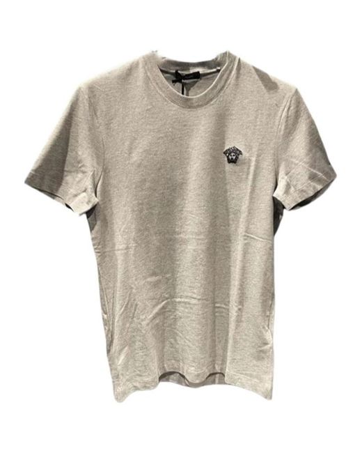 Versace White Short-Sleeved T-Shirt for men