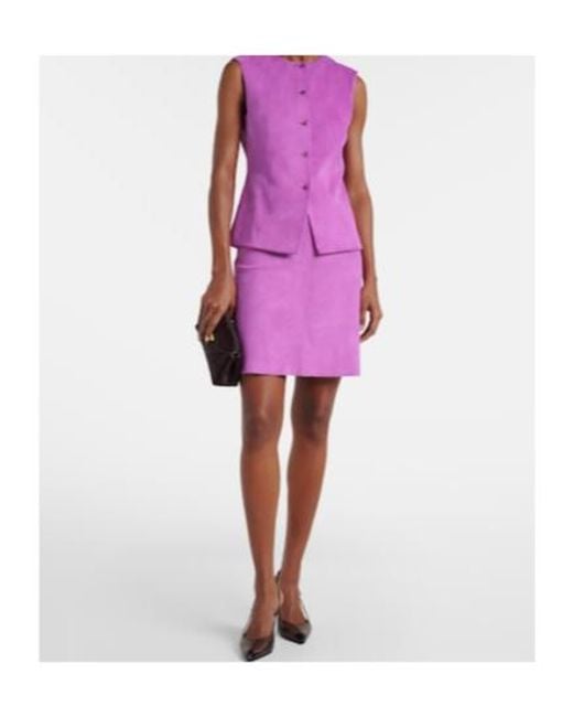 Stouls Purple Leather Top