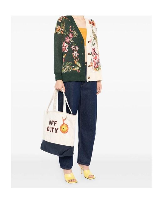 Anya Hindmarch White Top-Handle Tote Bag