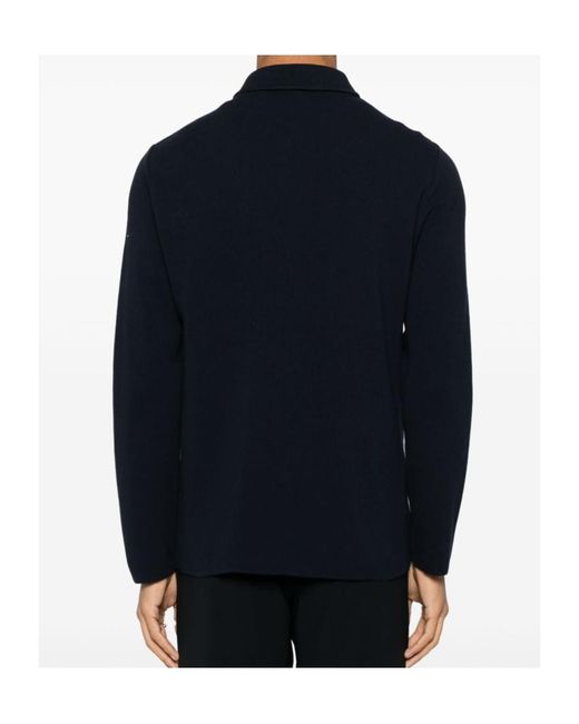 Lardini Blue Button-Up Jacket for men