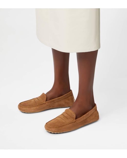 Tod's Brown Gommino Slip-On Loafers