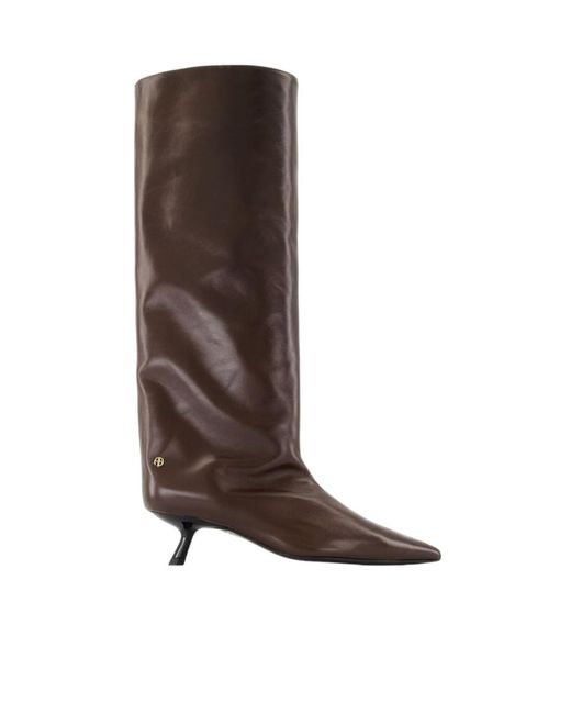 Anine Bing Brown Tall Hilda Point-Toe Boots