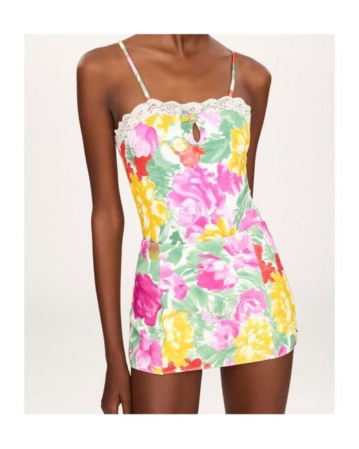 Chloé Pink Chloé Garden-Print Bodysuit