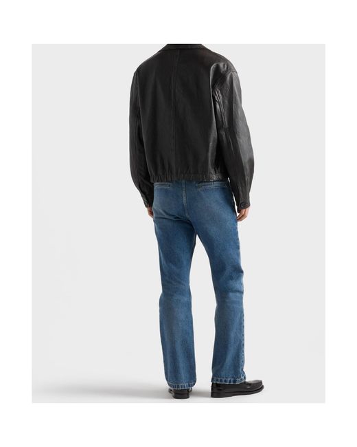 Prada Black Nappa Leather Jacket for men