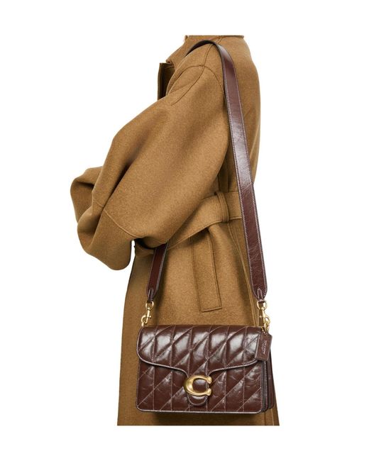 COACH Brown Chain Tabby Shoulder Bag