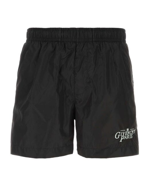 Givenchy Black Paris Swim Shorts for men