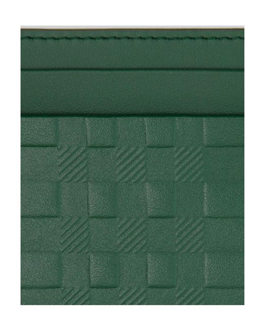 Burberry Green Plaid Embossed Card Holder for men