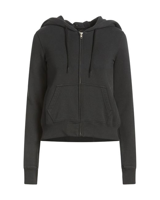 MM6 by Maison Margiela Black Solidcolor Hooded Track Jackets