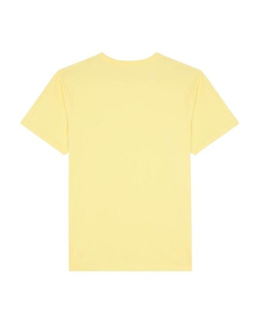 Maison Kitsuné Yellow Pattern T-Shirt for men