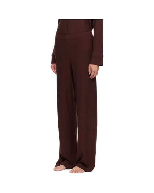 Skims Red Casual Pajama Set