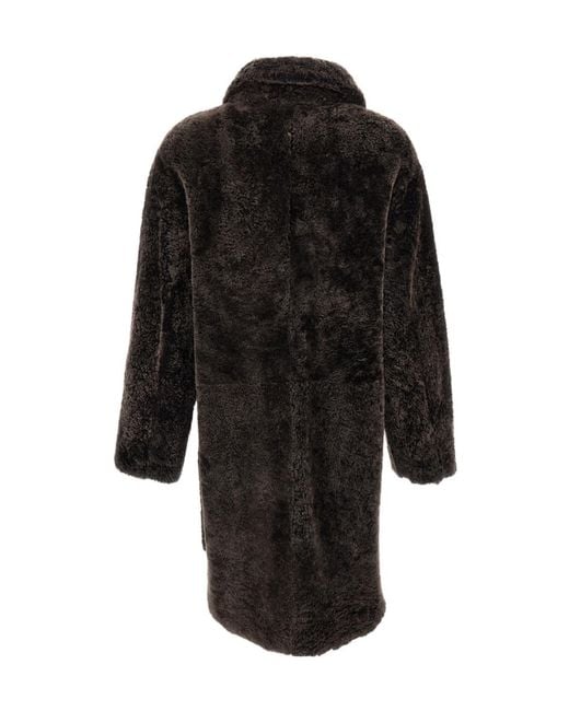 Arma Black Zoey Reversible Shearling Coat