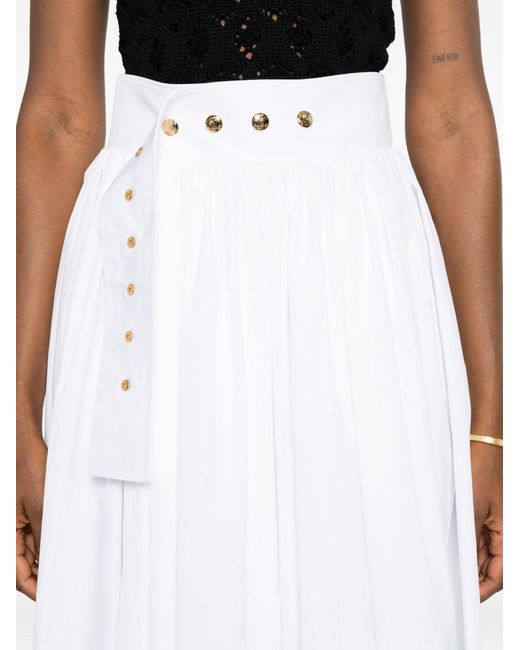 Céline White Skirt