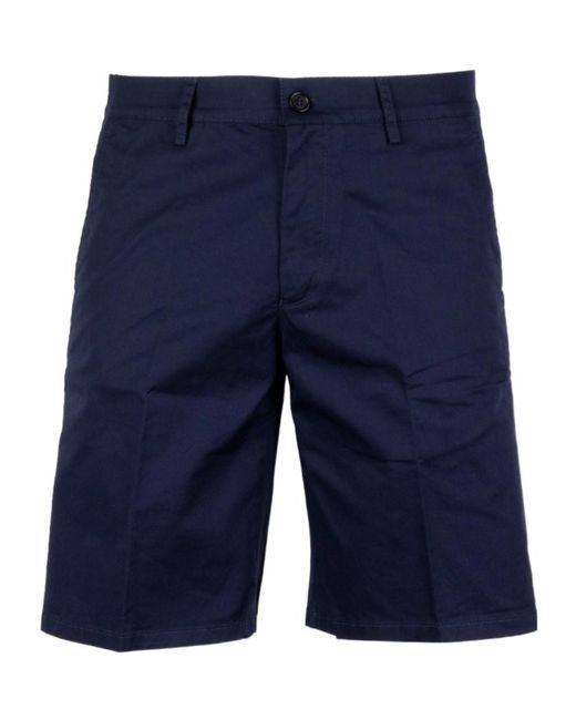 Aspesi Blue Belt Loop Shorts for men