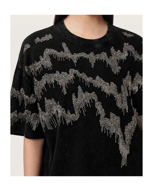AllSaints Black Short-Sleeved T-Shirt