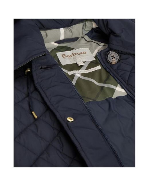 Barbour Blue Long-Sleeved Cotton-Padded Jacket