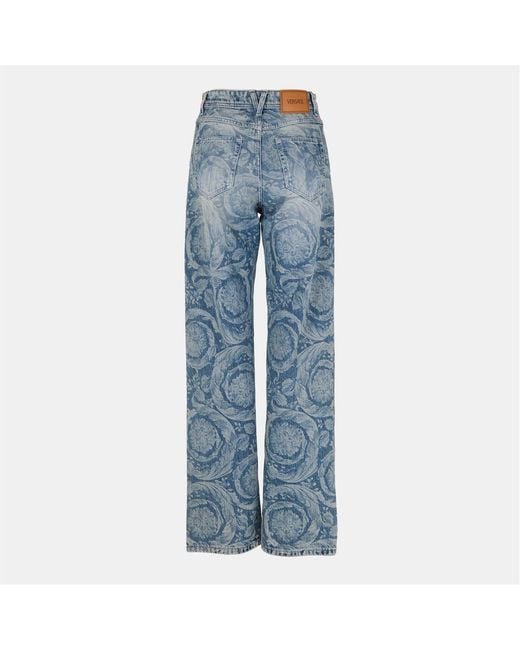 Versace Blue Wide Jeans
