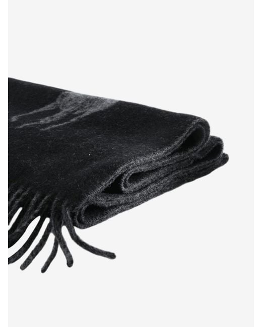 Polo Ralph Lauren Black Polo Player Scarf for men