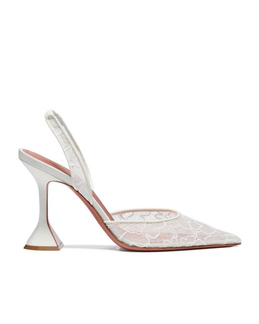 AMINA MUADDI White Holli Lace Sling 95 Lace