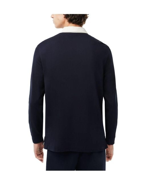 Lacoste Blue Rugby Polo Shirt for men