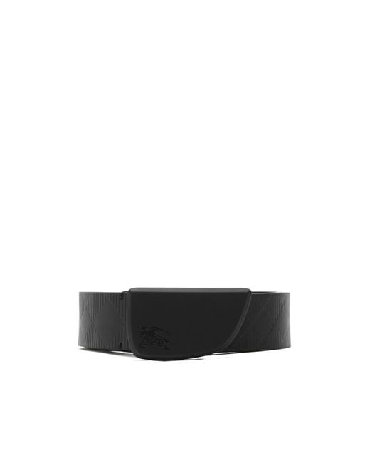 Burberry White Shield Plaque Belt for men