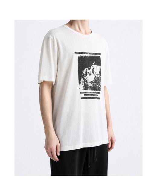 Ann Demeulemeester White Crew-Neck T-Shirt for men
