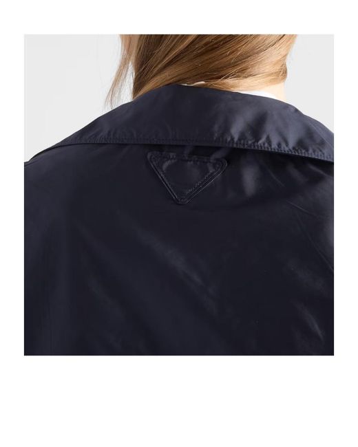 Prada Blue Reversible Jersey Blouson Jacket