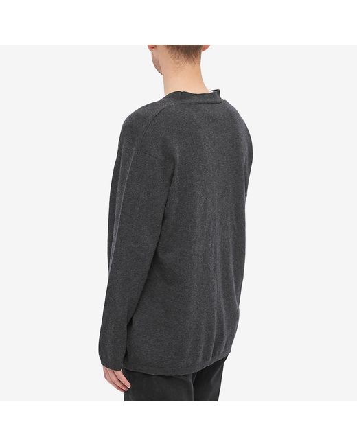 Our Legacy Black Virgin Wool Cardigan for men