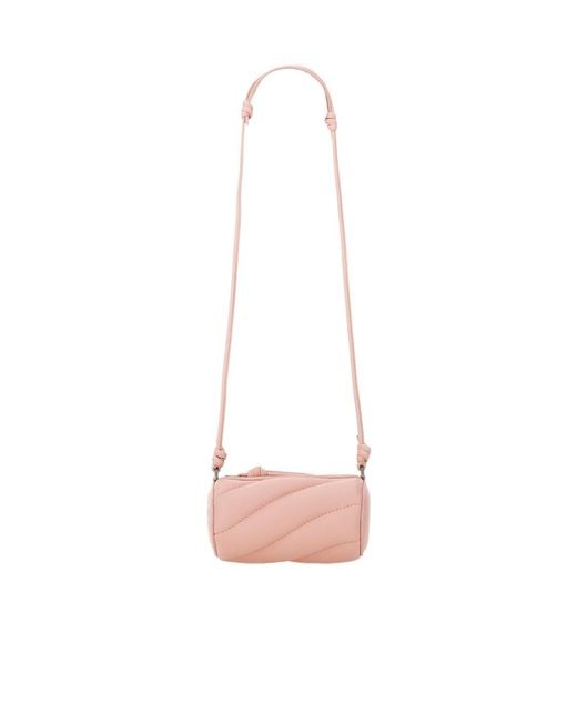 Fiorucci Pink Micro Mella Quilted Crossbody Bag