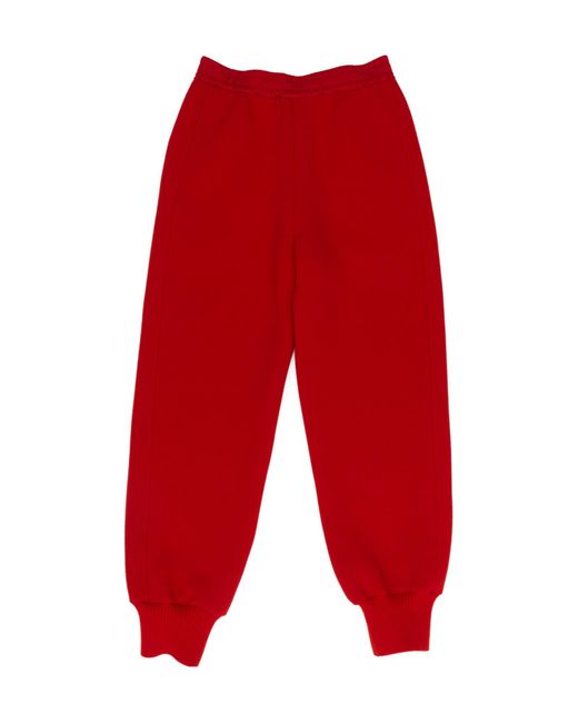 Jil Sander Red Elasticated Track Pants