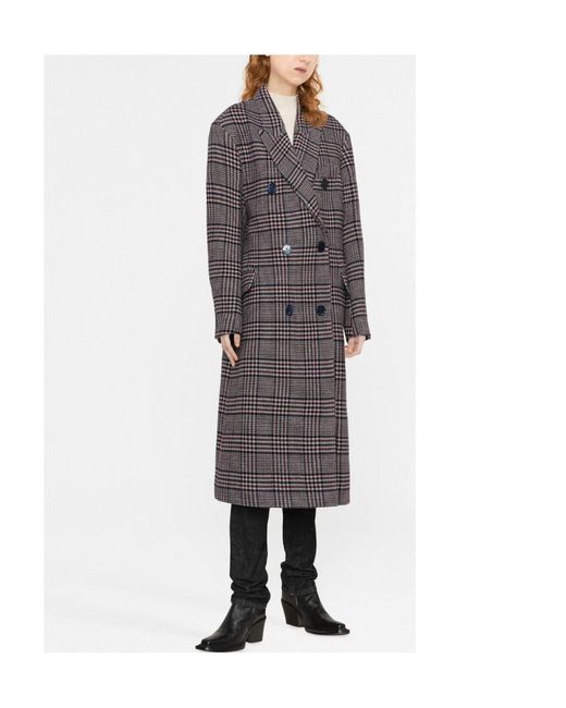 Isabel Marant Gray Lojimiko Virgin Wool Coat