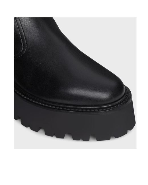 Céline Black Bulky Zipped Boot With Triomphe