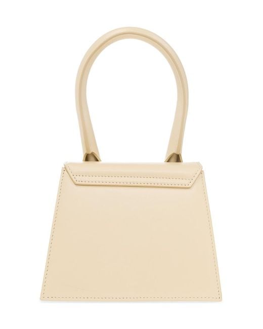 Jacquemus Natural Le Chiquito Logo Lettering Mini Tote Bag