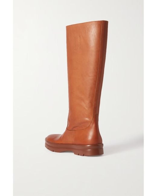 The Row Brown Round Head Boots