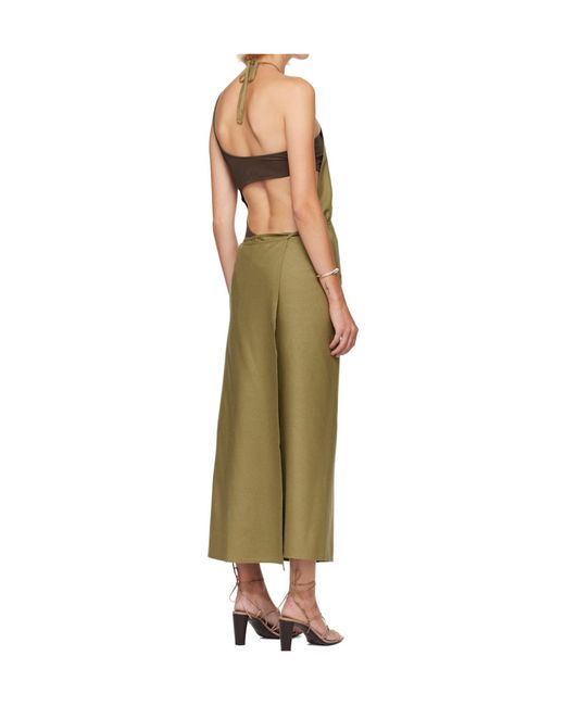 Baserange Green Sleeveless Dress