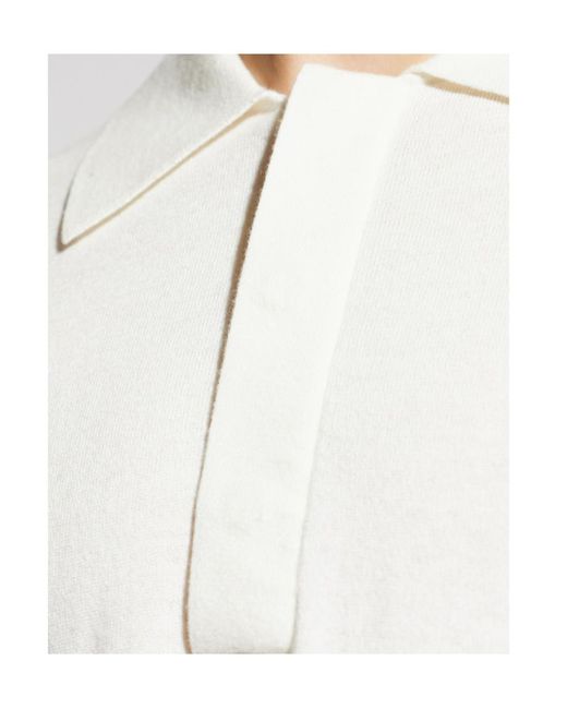 Lisa Yang White Carl Polo Shirt for men