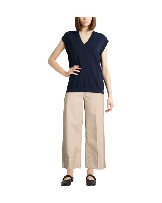 Max Mara Natural Loose Straight-Leg Pants
