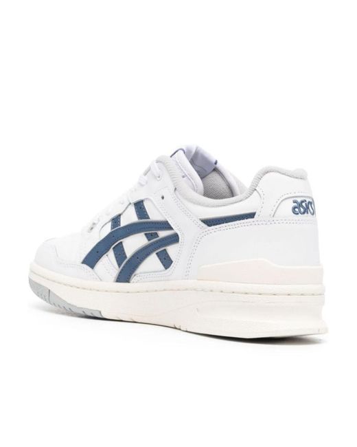Asics White Round Head Fastened With Low-Top Casual Sneakers for men