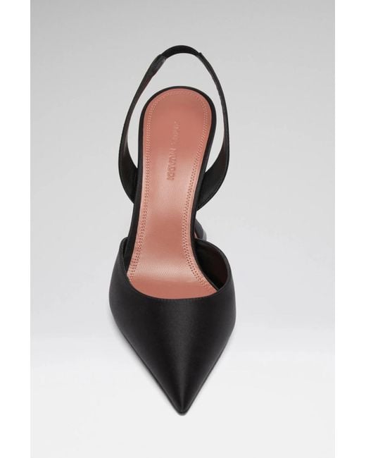 AMINA MUADDI Black Pointed-Toe High Heels