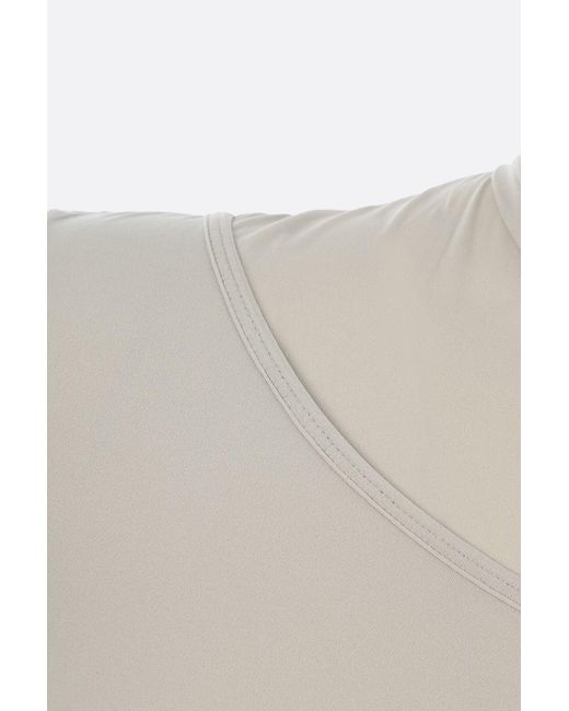 Off-White c/o Virgil Abloh Gray Jersey Bodycon Dress