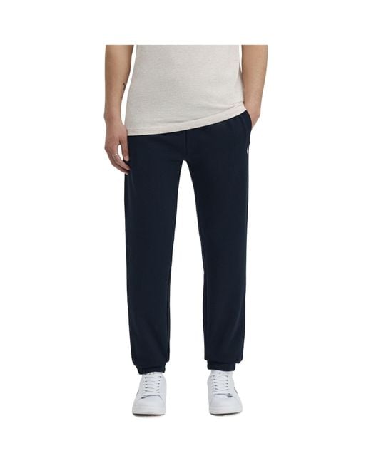 Fred Perry Blue Loopback Sweatpants for men