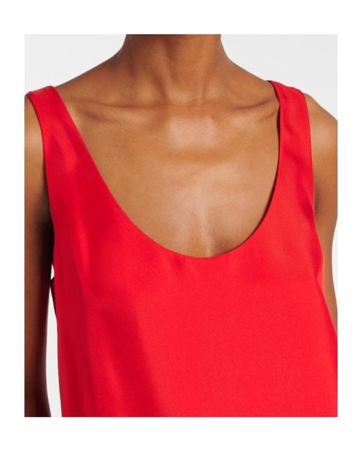 Rohe Red Silk Top