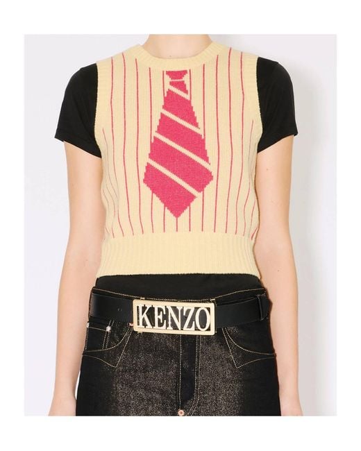KENZO Pink Trompe L'Œil' Vest