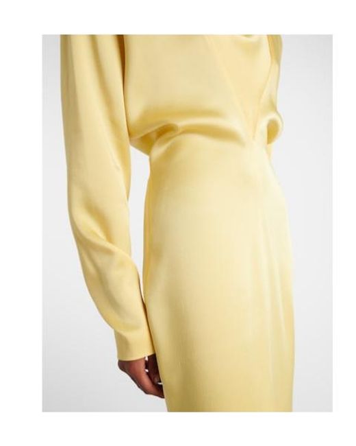Stella McCartney Yellow Satin Gown
