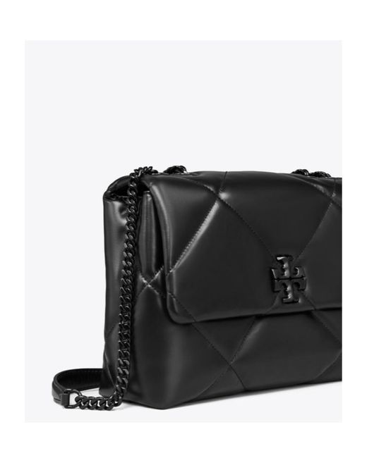 Tory Burch Black Kira Diamond Quilted Shoulder Bag