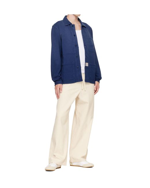 A.P.C. White Drawstring Casual Pants for men