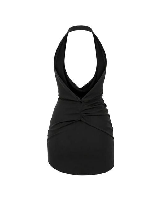 Wardrobe NYC Black Halterneck Mini Dress