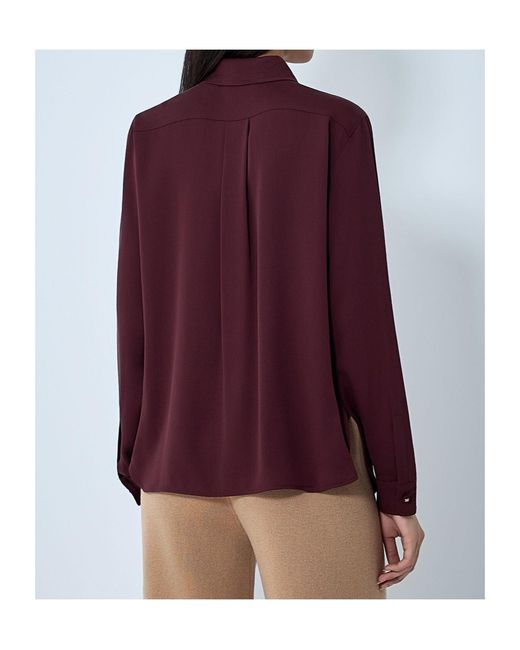 Max Mara Purple Satin Shirt